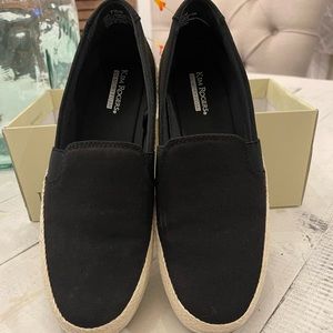 Espadrille slip on sneaker. Lightly worn.